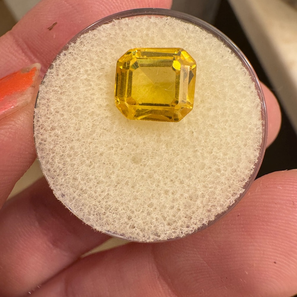 Rare 6.90CTW genuine custom cut tourmaline loose gemstone in gem jar - Picture 14 of 15